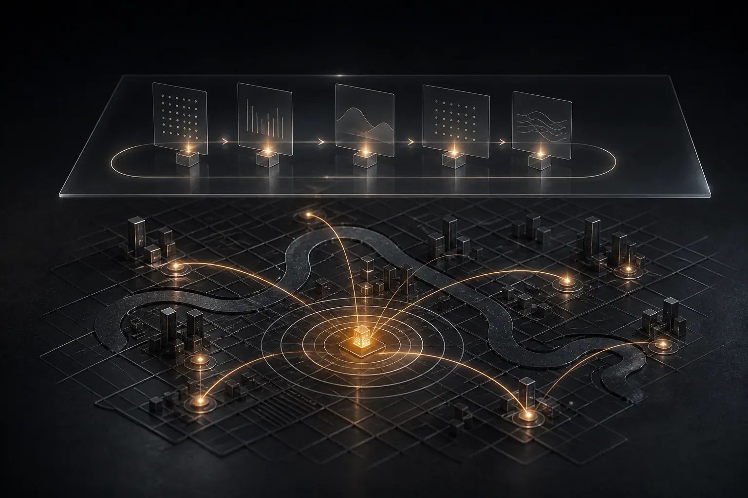 A local service area network connected to an ongoing measurement cycle